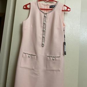 Karl lagerfeld pink sleeveless dress size 2